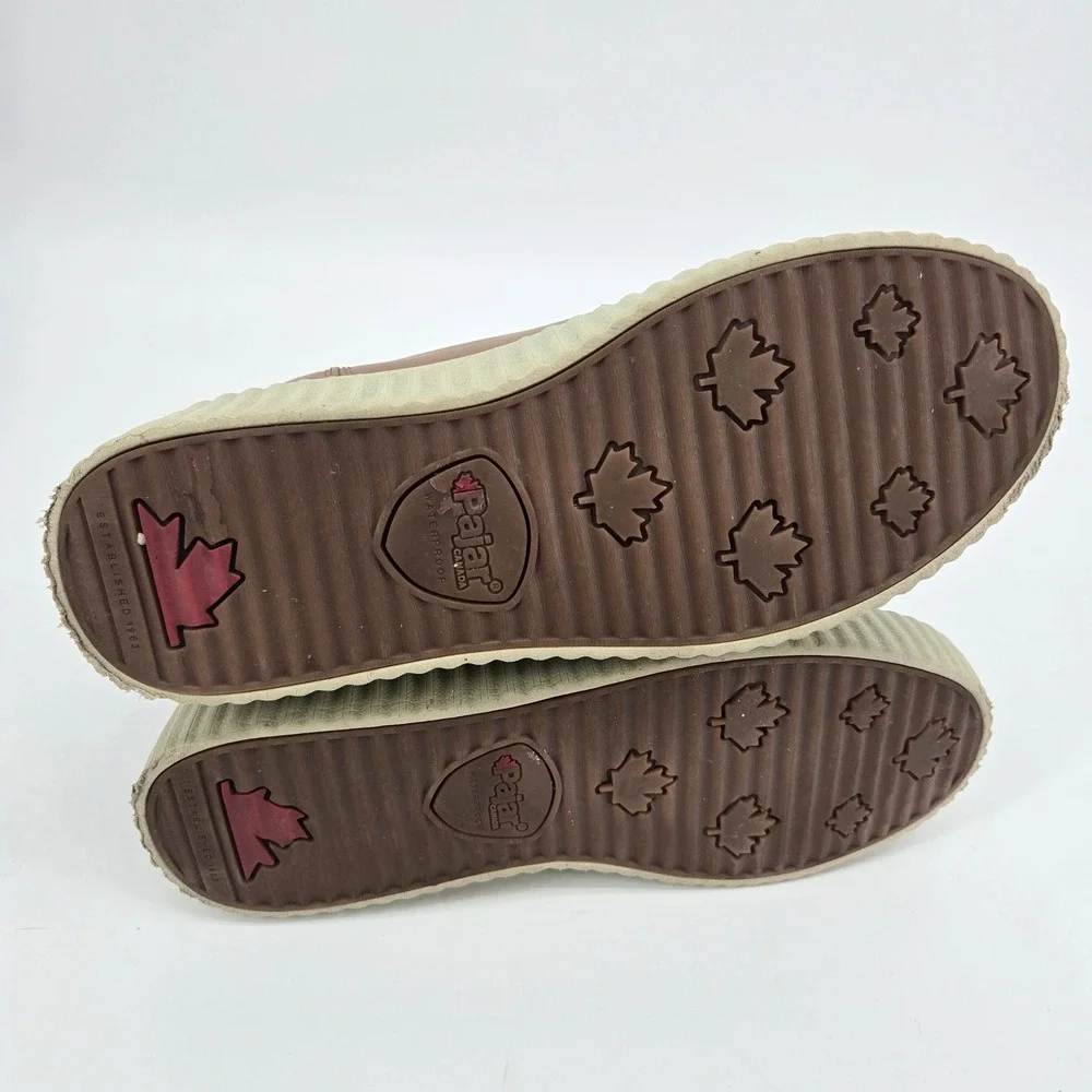 Pajar‎ Canada Janie 2.0 Waterproof Platform Shearling Boot Brown Sz 7 38